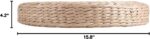 Japanese Style Handcrafted Eco-Friendly Breathable Padded Knitted Straw Flat Seat Cushion, Hand Woven Tatami Cushion Best for Zen, Yoga Practice or Buddha Meditation (15.8" X 4.2") - Image 3