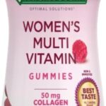 Nature's Bounty Optimal Solutions Women's Multivitamin, Immune and Cellular Energy Support, Bone Health, Raspberry Flavor, 80 Gummies, 40 Total Servings