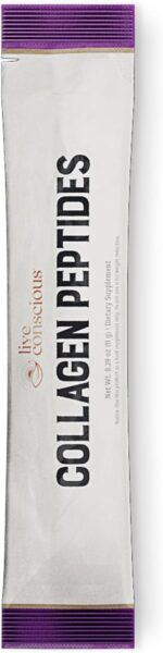 Live Conscious Collagen Peptides Powder Unflavored Packets-Hydrolyzed Collagen Powder-Hair, Skin, Nail, & Joint Support-Type I & III Grass-Fed Collagen Supplements for Women and Men - Pack of 20 (2Pk) - Image 9