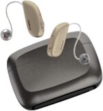 Select 500 OTC Hearing Aids, Audiology Team Care Included, Bluetooth LE Audio & Bluetooth Streaming for Calls, Music, Media (iOS/Android), Nearly Invisible & Comfortable - Gold