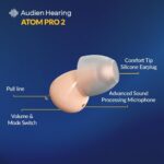 Audien ATOM PRO 2 Wireless Rechargeable OTC Hearing Aid, Premium Comfort Design and Nearly Invisible - Image 2
