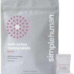 simplehuman Multi-Surface Cleaning Tablets, Eco-Friendly, Safe Around Kids & Pets, Geranium Scent, 12 Pack Tablets (Makes 72 oz of Spray Cleaner)