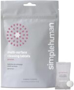 simplehuman Multi-Surface Cleaning Tablets, Eco-Friendly, Safe Around Kids & Pets, Geranium Scent, 12 Pack Tablets (Makes 72 oz of Spray Cleaner)