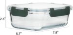 M MCIRCO [8-Pack,29 oz] Glass Meal Prep Containers,Glass Food Storage Containers,Airtight Glass lunch Containers with Lids - Microwave, Oven, Freezer and Dishwasher - Image 2