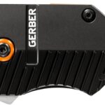 Gerber Gear Key Note Pocket Knife, 1" Plain Edge Box Cutter EDC Keychain Pocket Knife for Everyday Carry, Black