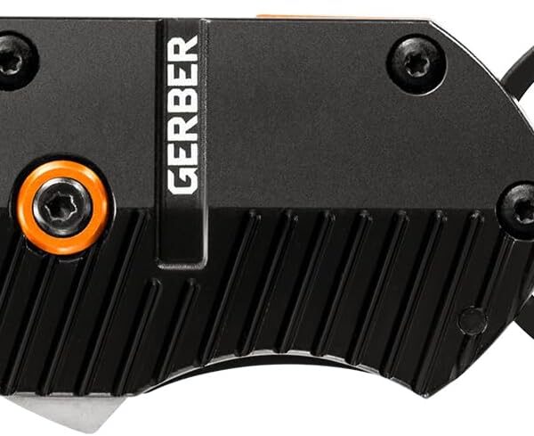 Gerber Gear Key Note Pocket Knife, 1" Plain Edge Box Cutter EDC Keychain Pocket Knife for Everyday Carry, Black