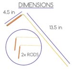 Solid Copper and Brass Dowsing Rods with Smooth Movement for Tracing Spiritual Energy Chi, Ghost Hunting, Water Divining, Finding Gold, Locating Lost Items or Answering Questions! - Image 3