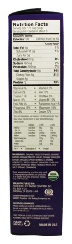 Food For Life Baking Co. Cereal - Organic - Ezekiel 4-9 - Sprouted Whole Grain - Cinnamon Raisin - 16 oz - case of 6 - Image 2