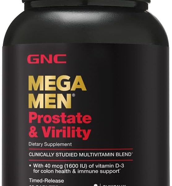 GNC Mega Men Prostate and Virility | Supports Optimal Sexual Health and Prostate Health | 90 Caplets