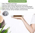 Calligraphy Jasper Metaphysical Healing Wand 6" | 7 Chakra Gemstone Wand | Dynamic Energy Chakra Balancing & Aura Cleansing Healing Stick | Meditation Reiki Yoga Spiritual Divination - Image 5