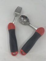 Adaptive Utensils, Weighted Special Supplies Spoon Fork Set, Weak Hand Grip & Handicapped & Parkinsons Aids for Living, Arthritis for Hand Tremors, Travel Eating Utensils for Disabled, Elderly, Adults - Image 9