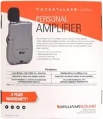 Williams Sound PKT D1 EH Pocketalker Ultra Duo Pack Amplifier with Single Mini Earbud and Folding Headphone - Image 8