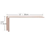 Copper Dowsing Rod - 99.9% Pure Copper - Water Divining Witching, Energy Healing, Paranormal, Ghost Hunting, Gold, Yes No Questions. Instructions and Bonus Pendulum - 5x13 Inch Divining rods - Image 7