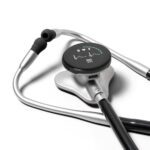 CORE 500™ Digital Stethoscope — 40x Amplification, Active Noise Cancellation, 3-Lead ECG, FDA-Cleared AI, Full-Color Display, FSA/HSA Eligible — Silver, COR501
