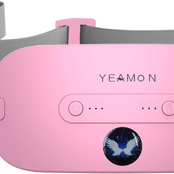 Portable Cordless Heating Pad, Electric Waist Belt Device, Fast Heating Pad with 3 Heat Levels and 3 Massage Modes, Back or Belly Heating Pad, Gifts for Her, Women and Girl