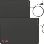 Hooga Grounding Mat for Sleep, Energy, Pain Relief, Inflammation, Balance, Wellness. Earth Connected Therapy. Indoor Grounding at Home, Office, Work. 15 Foot Cord Included. Conductive Carbon (2 Pack)
