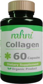 rahni Collagen Supplement for Women and Men, with Hyaluronic Acid & Vitamin C, Reduce Wrinkles, Enhance The Quality of Your Skin, Nails, and Hair, 60 Capsules