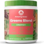 Amazing Grass Greens Superfood Energy: Greens Powder with Plant Based Caffeine, Matcha Green Tea & Beet Root Powder, Watermelon, 30 Servings (Packaging May Vary)