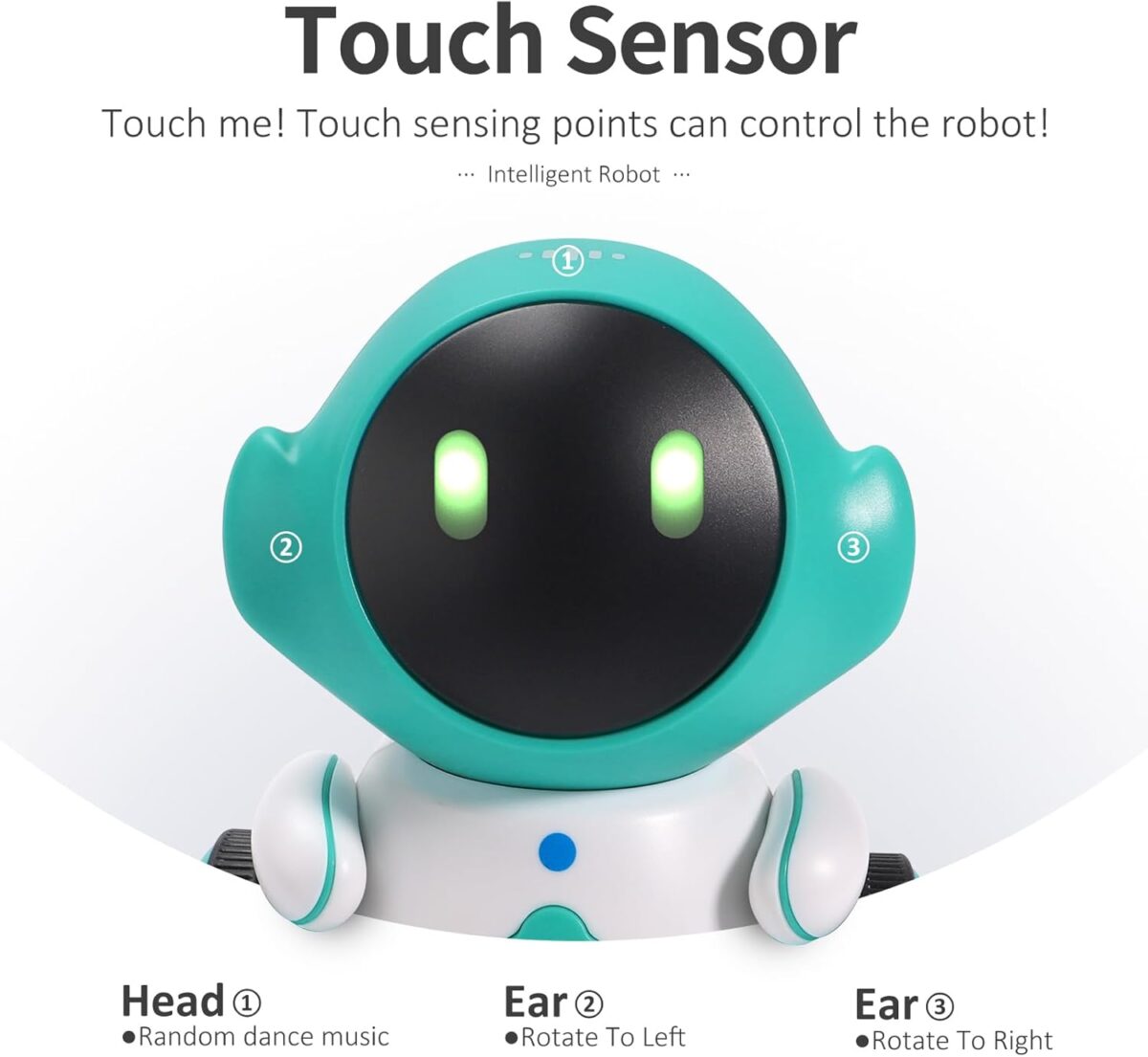 GILOBABY Robot Toys, Rechargeable Smart Talking Robots for Kids, Intelligent Robot with Voice Controlled Touch Sensor, Singing, Dancing, Recording, Repeat, Birthday Gifts for Boys Ages 6+ Years - Image 3