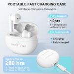 Hearing Aids, Hearing Aids for Seniors Rechargeable with Noise Cancellin Hearing Amplifiers for Seniors & Adults Hearing Loss with Portable Charging Case, Pair (Gloss White) - Image 4