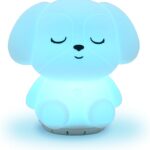 Mindfulness 'Breathing Puppy' | 4-7-8 Guided Visual Meditation Breathing Light | 3 in 1 Device with Night Light & Noise Machine for ADHD Anxiety Stress Relief Sleep - Gift for Kids Adult Women Men