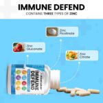Clean Nutraceuticals Immune Defense Support Supplement 8 in 1 with Zinc 50mg Quercetin, VIT C 1000mg, Vitamin D3 5000 IU, Elderberry, Ginger - Immunity System Booster for Adults, Vegan - 60 Count - Image 4