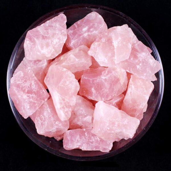 Zenkeeper 1Lb Natural Raw Rose Crystal Large Rose Quartz Stone Rough Gemstones Fountain Bulk Rocks for Tumbling, Cabbing, Polishing, Wire Wrapping, Wicca & Reiki Crystal Healing