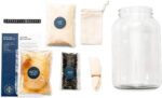 Kombucha Starter Kit - Organic Kombucha SCOBY & Strong Starter Liquid. Make Delicious Kombucha at Home with our USA Made 1 Gallon Glass Brew Jar, Temp Gauge, Tea & Sugar to Make 1 Gallon of Kombucha