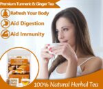 120 Premium Turmeric, Ginger, Cinnamon Blend Tea Bags, 100% Natural & No Additives & Caffeine Free. - Image 6