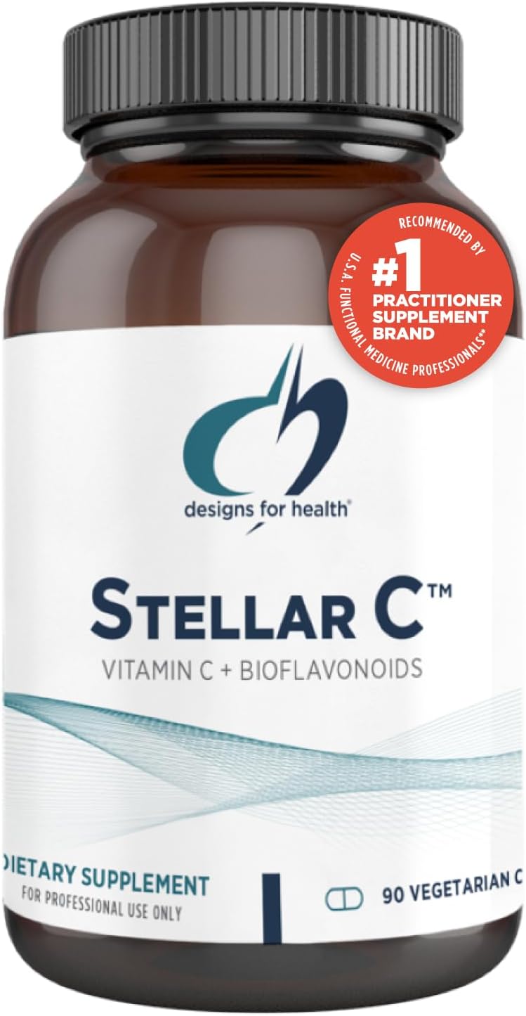 613LcOQU8PL._AC_SL1500_.jpg Designs for Health Stellar Vitamin C + Quercetin Supplements - Citrus Bioflavonoids + Quercetin with Vitamin C and Zinc for Enhanced Immune Support and Optimal Absorption (90 Capsules) - Image 1