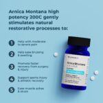 VitaMedica Arnica Montana 200C Rapid Dissolve Tablets for Natural Pain, Bruising, and Swelling Support - High Potency Homeopathic Medicine for Injury and Surgery Recovery - 150 Ct - 50 Servings - Image 3