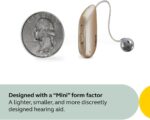Select 300 OTC Hearing Aids, Audiology Team Care Included, Bluetooth Streaming for Calls, Music, Media for iOS & Android, Nearly Invisible & Comfortable, Noise Reduction - Gold - Image 2