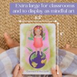 Mindfulness Cards for Kids - Illustrated Cards with Activities, Meditation, Positive Affirmations and Mindfulness Exercises - Accessories for Kids Yoga and Fun Self-Discovery - Gift for Children - Image 6