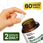 NAD Supplement with Resveratrol, Quercetin & Nicotinamide Riboside for Cellular Energy & Muscle Support, NAD+ Supplement for Men & Women, 120 Count - Image 5