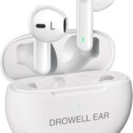 Hearing Aids, Hearing Aids for Seniors Rechargeable with Noise Cancellin Hearing Amplifiers for Seniors & Adults Hearing Loss with Portable Charging Case, Pair (Gloss White)