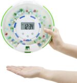 Automatic Pill Dispenser,Locked Medication Dispenser for Elderly with Alarm, 6 Dosage Templates, Sound & Light Alerts & Key for Vitamins, Supplements (Frosted Lid) - Image 2