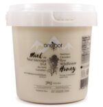 Oneroot 100% Canadian Flower Honey - Honey Wildflower Unfiltered, Unheated & Creamed, Nutrient Rich Raw Wildflower Honey With Enzymes, Thick Natural Sweetener (6.6 Pound)