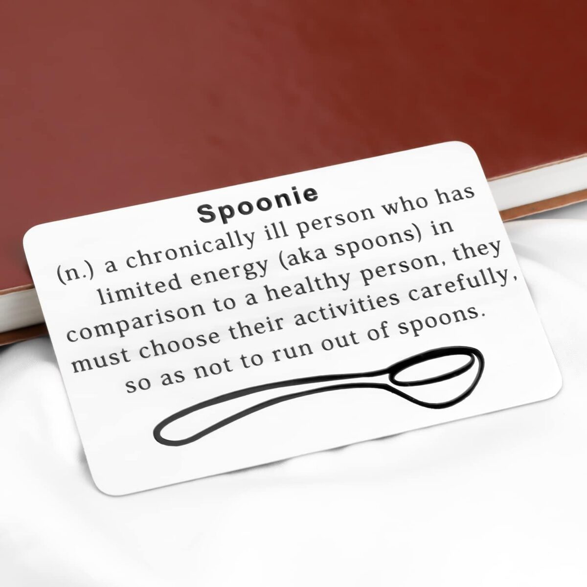 PLITI Chronic Illness Gift Spoon Theory Gift Spoonie Gifts Chronically Ill Support Gift Chronic Pain Gift Invisible Illness Gift (spoonie card) - Image 5