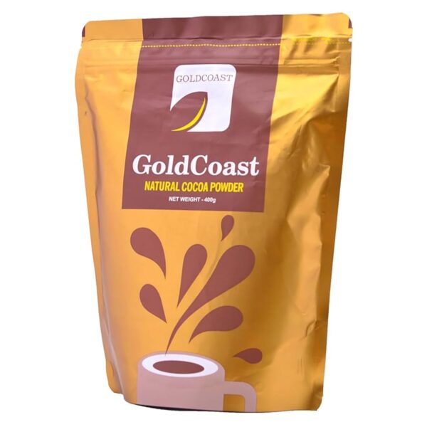 GoldCoast 100% Natural Cacao Powder, Made from Raw Ghanaian Cacao Beans, High Flavanols & Unsweetened, No Additives & Non-GMO, Rich Flavor, 14 Oz