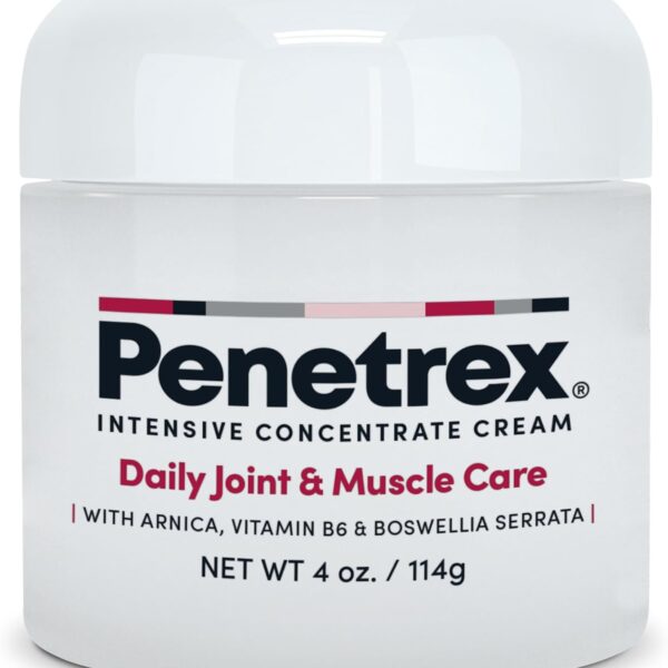 Penetrex Joint & Muscle Therapy - Soothing Comfort for Back, Neck, Hands, Feet - Premium Whole Body Rub with Arnica, Vitamin B6 MSM & Boswellia - Non-Greasy 4oz Cream