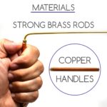 Solid Copper and Brass Dowsing Rods with Smooth Movement for Tracing Spiritual Energy Chi, Ghost Hunting, Water Divining, Finding Gold, Locating Lost Items or Answering Questions! - Image 5