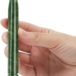 Jade Trigger Point Acupressure Gua Sha Massage Acupuncture Pen, Natural Healing Jade Stone Full Body Relax Self Massage Deep Soft Tissue Tool, Reduce Muscle Soreness and Pain Relief - Point End