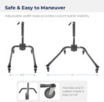 Drive Medical 13023SV Handicap Hydraulic Lift, Silver Vein 5 Inch (Pack of 1) - Image 5