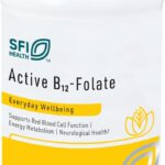 Klaire Labs SFI Health Active B12 & Folate Supplement - Vitamin B12 Lozenges with Methyl Folate - Hypoallergenic & Tastes Great (60 Dissolvable Tablets)