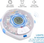 LiveFine WiFi Automatic Pill Dispenser and Remote Medication Monitoring System with Locking Key, 28-Day Medication Organizer Up To 9 Doses Per, Adjustable Light/Sound Alarms For Prescriptions & Vitami - Image 5