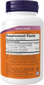 NOW Supplements, Natural Resveratrol 200 mg with Red Wine Extract, 120 Veg Capsules - Image 2