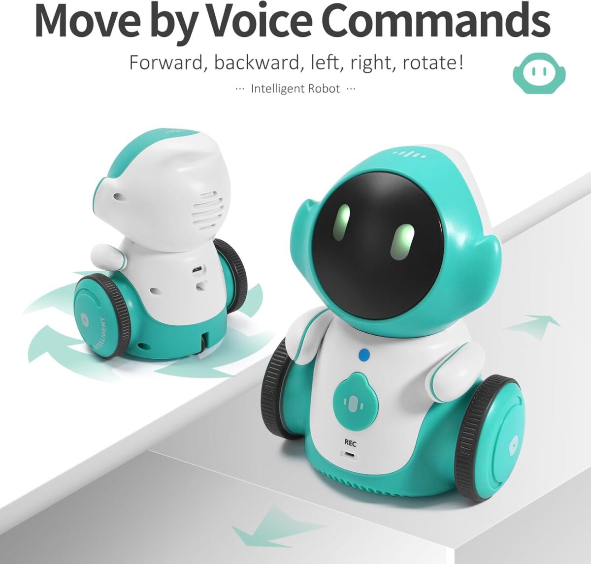 GILOBABY Robot Toys, Rechargeable Smart Talking Robots for Kids, Intelligent Robot with Voice Controlled Touch Sensor, Singing, Dancing, Recording, Repeat, Birthday Gifts for Boys Ages 6+ Years - Image 4