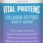 Vital Proteins Collagen Peptides Beauty Edition Capsules, 2.5g of Collagen Per Serving with Biotin and Vitamin C, 30 Servings