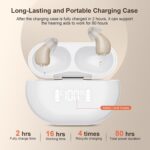 Hearing Aids, Invisible Rechargeable Digital Hearing Aids for Seniors with 16-Channel Sound Processing Noise Cancelling OTC Auto-On/Off with Charging Case - Image 6
