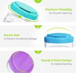 AUVON Stackable Pill Organizer for Flexible Use, Extra Large Weekly Pill Case with Efficient Filling Design, Colorful Pill Box 7 Day Easy to Track, Pill Container for Medications, Vitamins, Fish Oils - Image 5